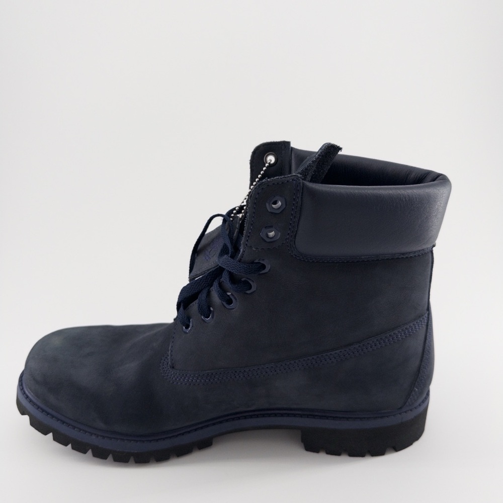 Timberland 6 Inch Premium Waterproof Boots in navy nubuck men’s size 11 - Picture 7 of 11